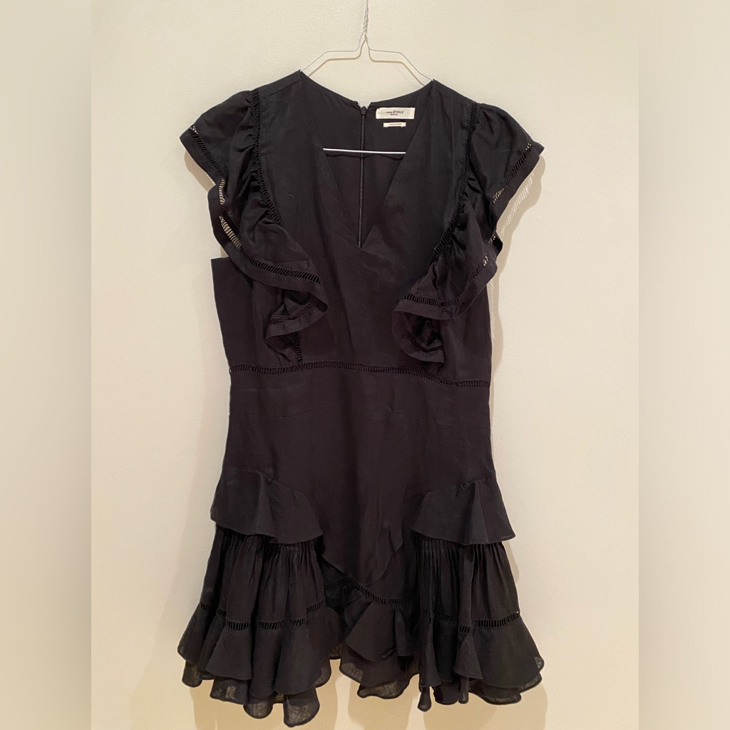 Isabel Marant Black Linen Dress